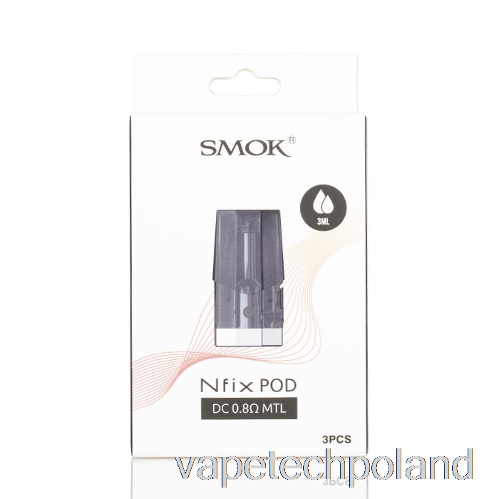Vape Tech Polska Smok Nfix Zamienne Kapsułki 1,0ohm Sc Mtl Strąki